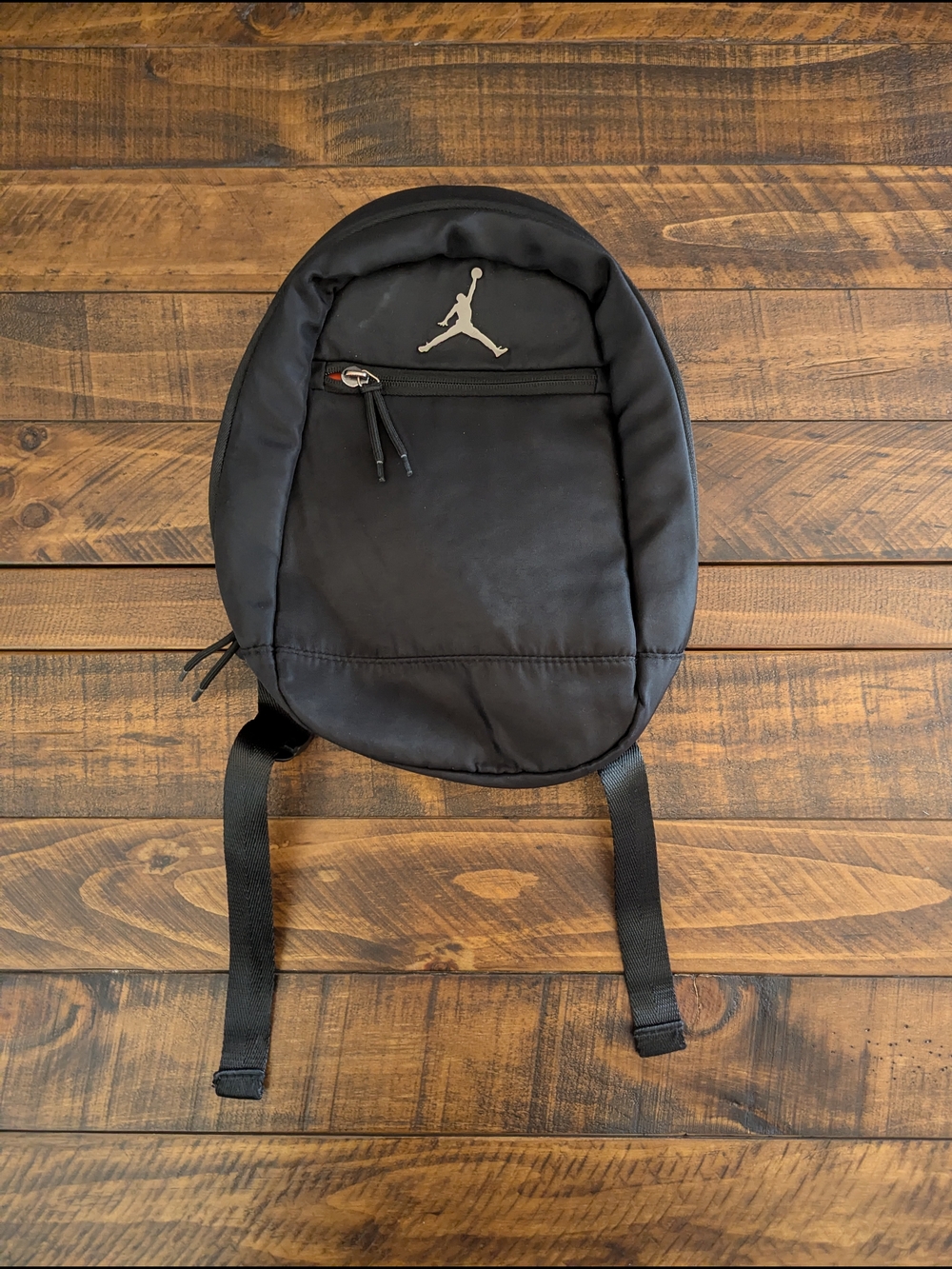 Jordan Jumpman Mini Black Backpack Anthracite Padded Red Interior Easy Zip EUC